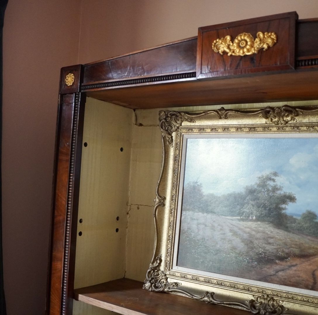photo for sale 19th Century French Empire Style Rosewood Bookcase