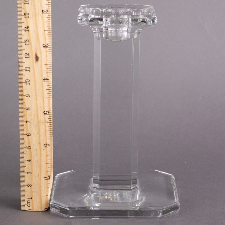 Jasper Conran Stuart Crystal Glass Candlestick photo for sale