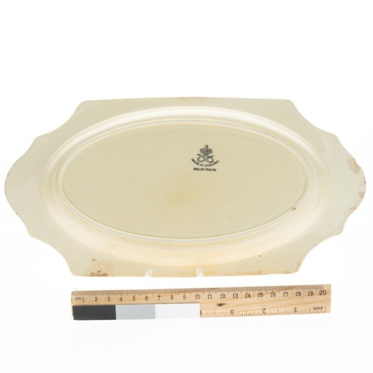 Art Deco Crown Staffordshire Pottery Ceramic Dish photo for sale