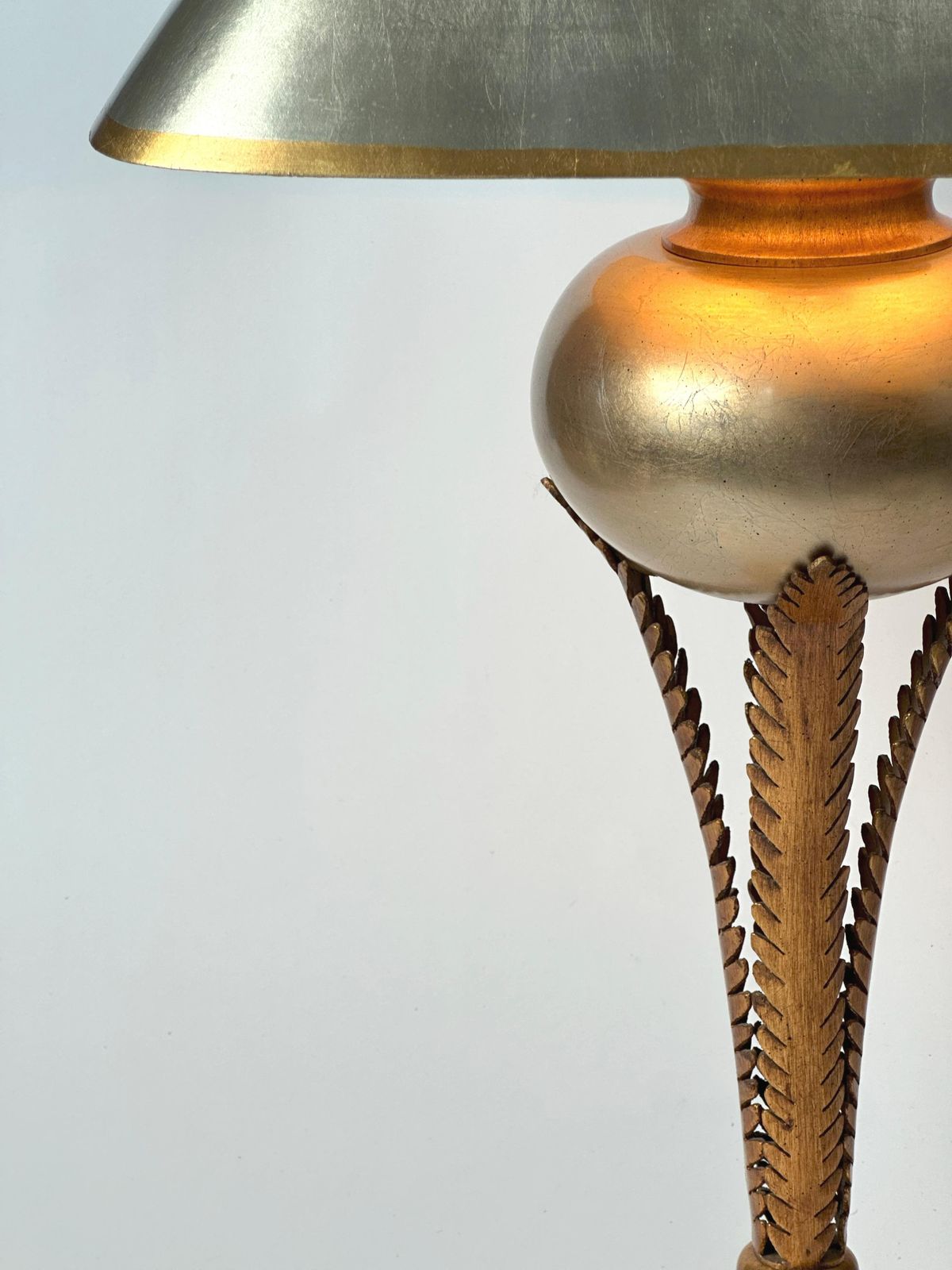 Hollywood Regency Style Gilded Palm Tree Lamp By Lam Lee, Leeazanne  C.1980s photo buy
