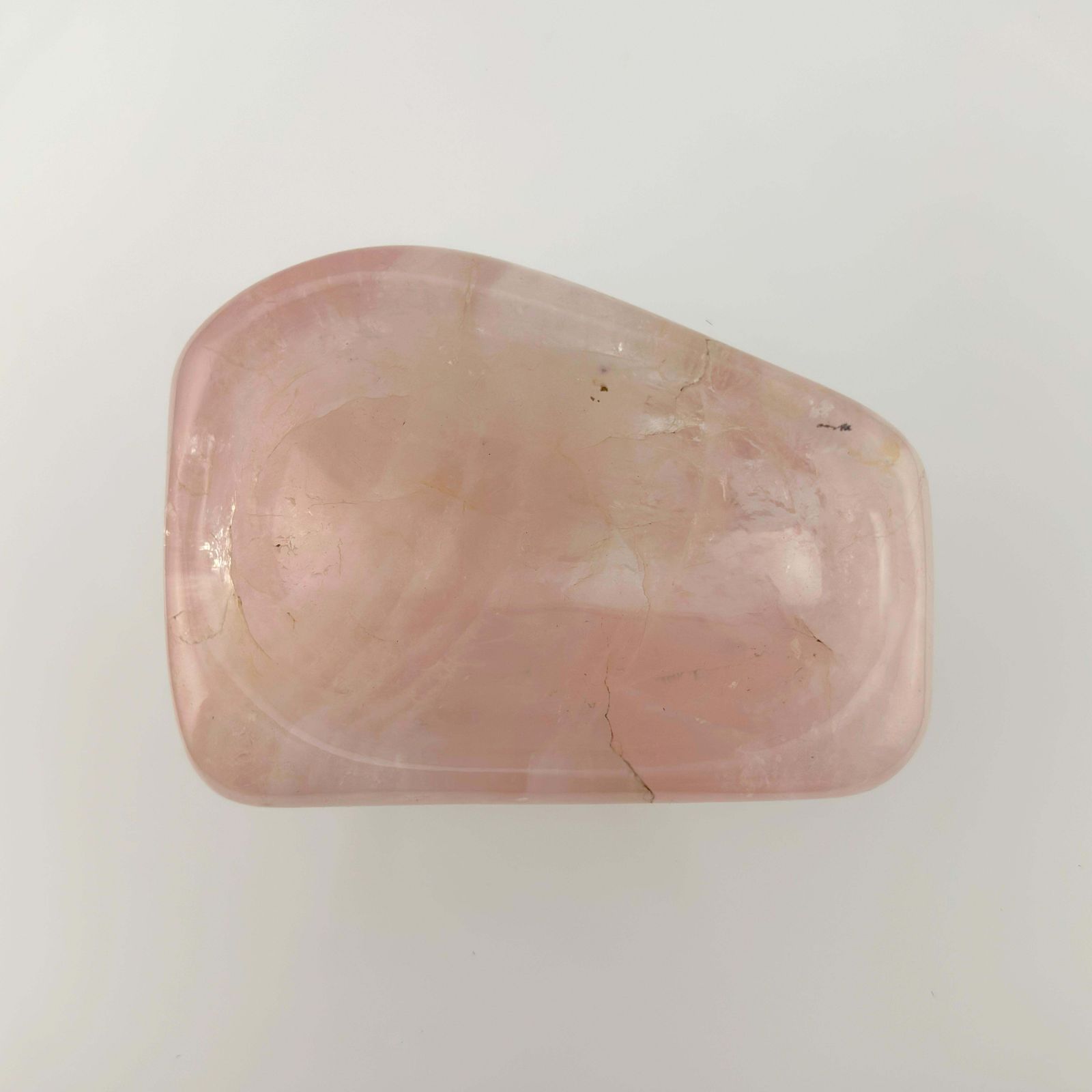 Rose Quartz, Natural Crystal, Polished Freeform Bowl, Brazil photo furniture