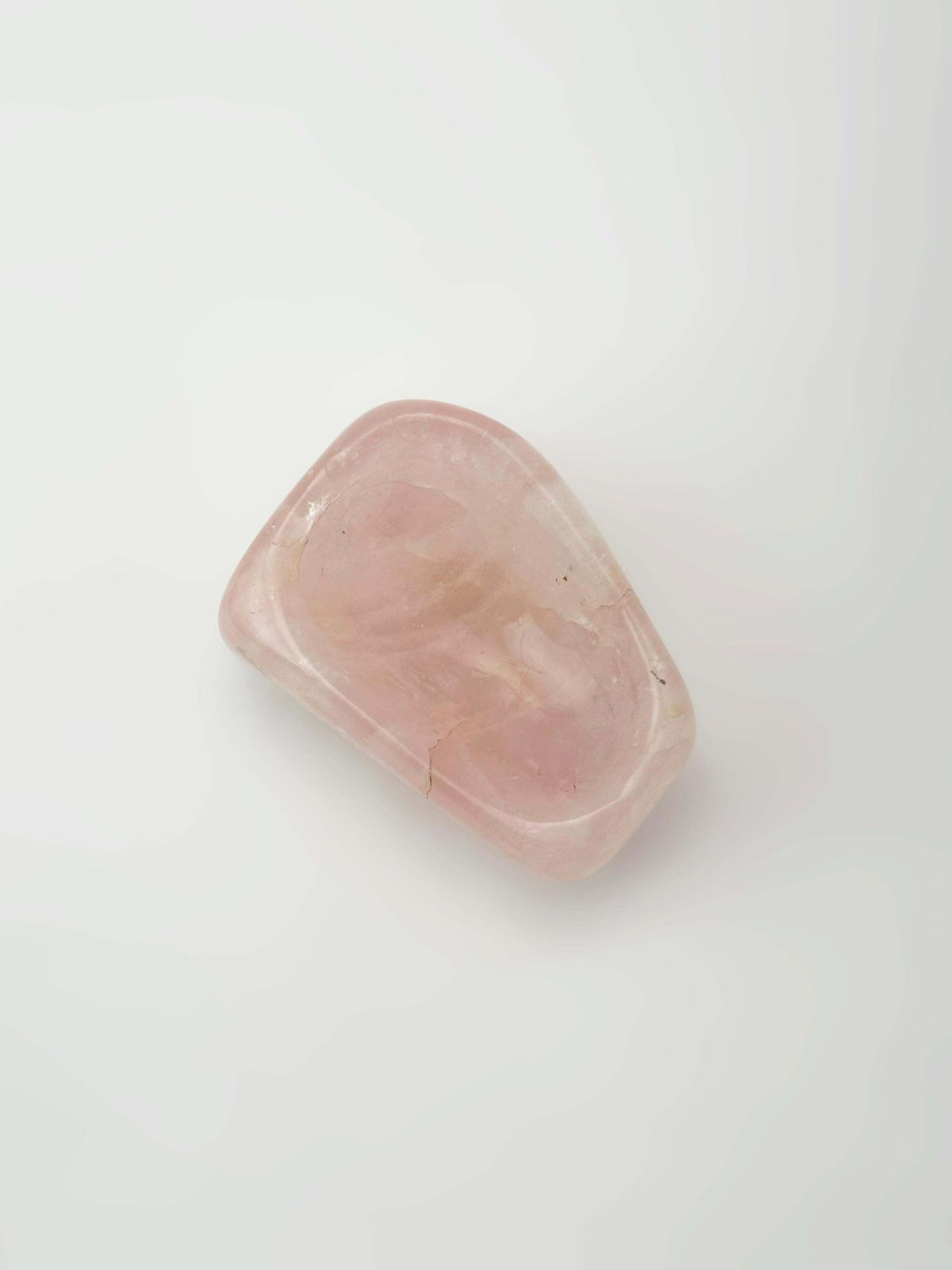 Rose Quartz, Natural Crystal, Polished Freeform Bowl, Brazil photo 457.0