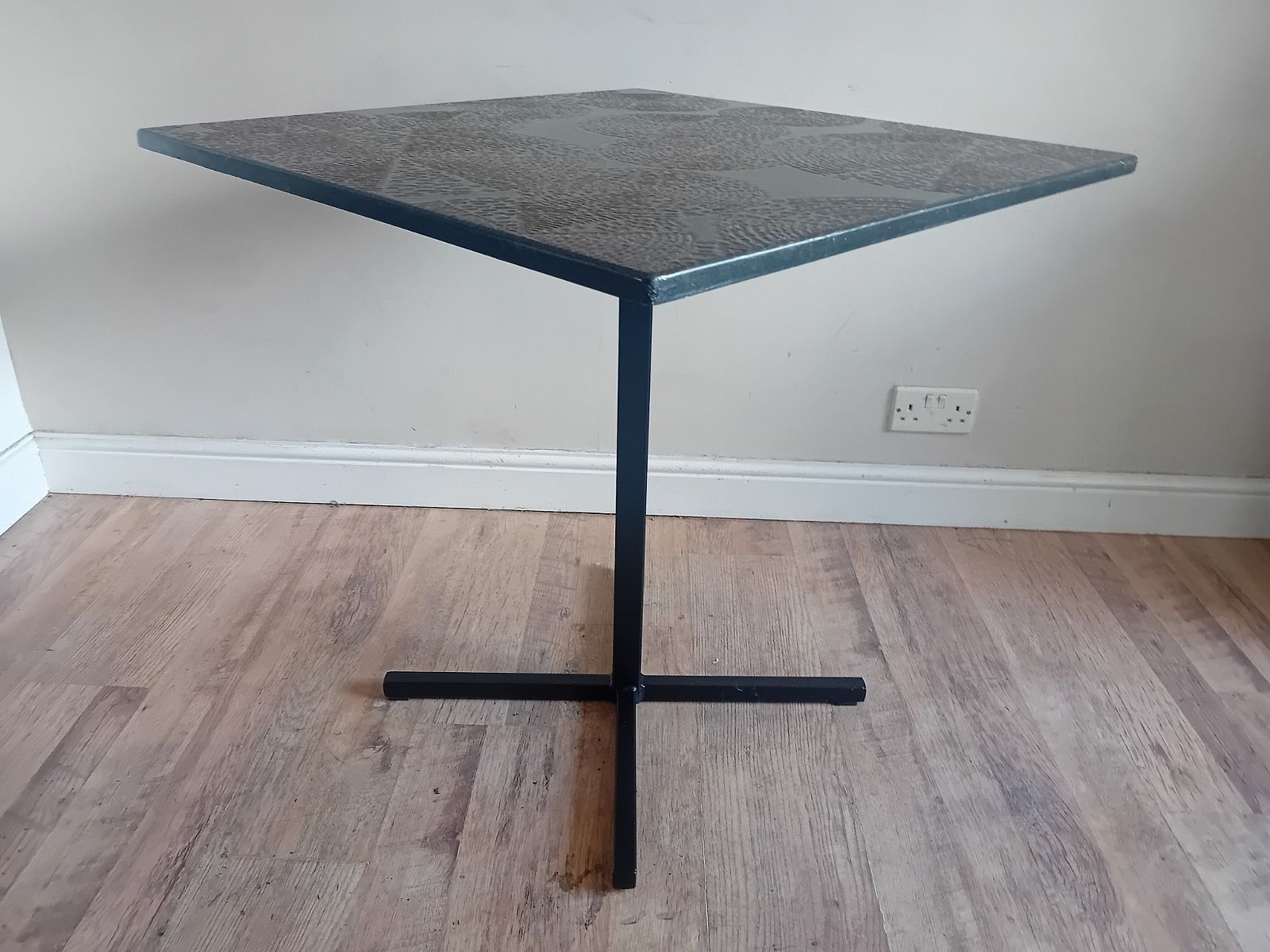 1970's  Brutalist Art Embosseddesign Mid Century  Dining /Kitchen Table photo vinterior