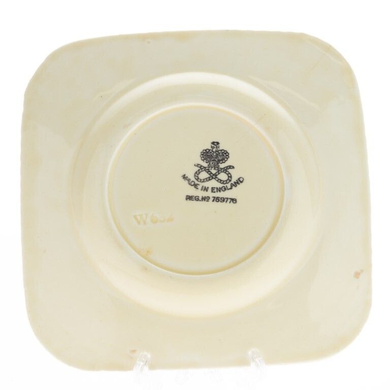 Art Deco Crown Staffordshire Pottery Ceramic Plate photo furniture