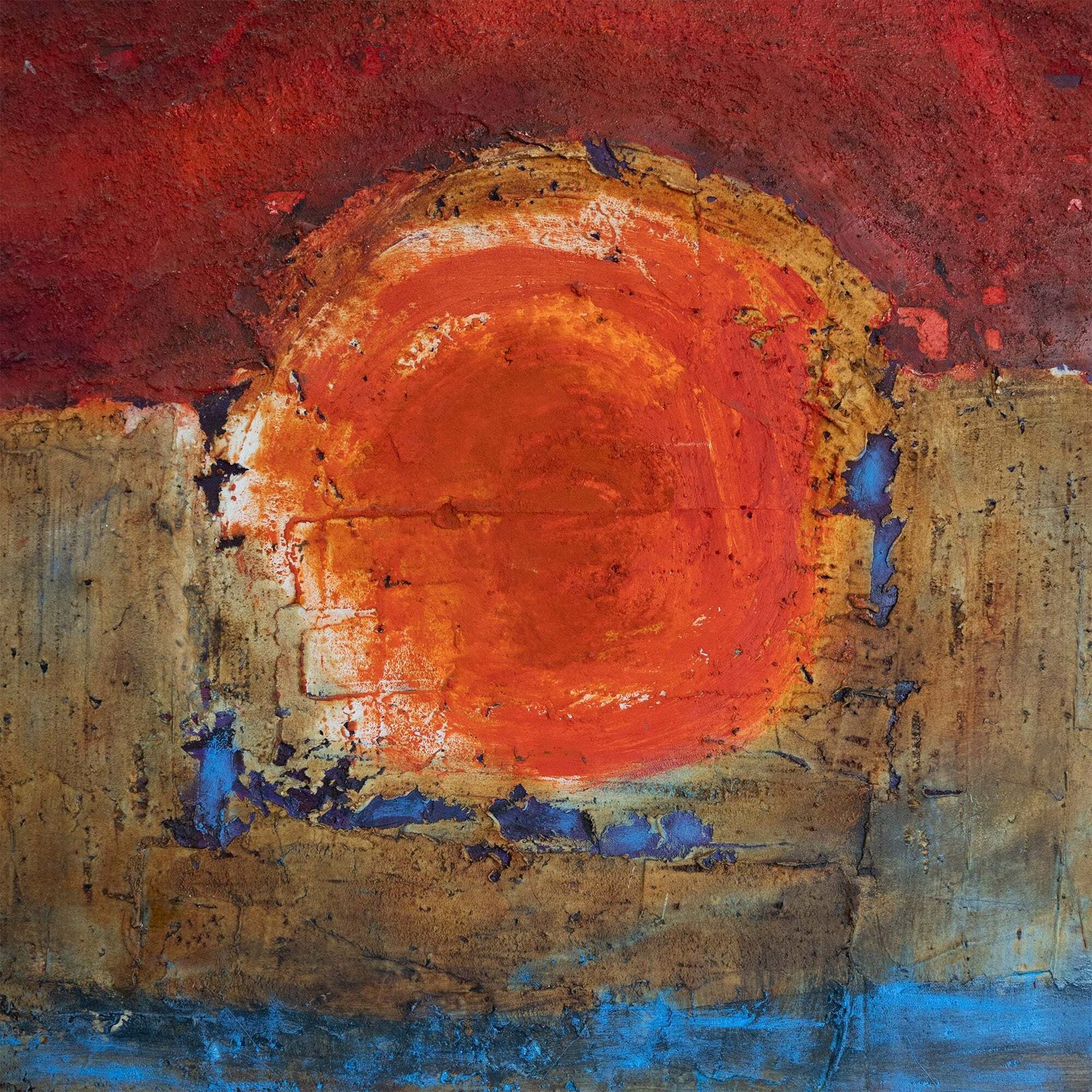 Abstract Sun Over Horizon By Mamen Gil photo for sale