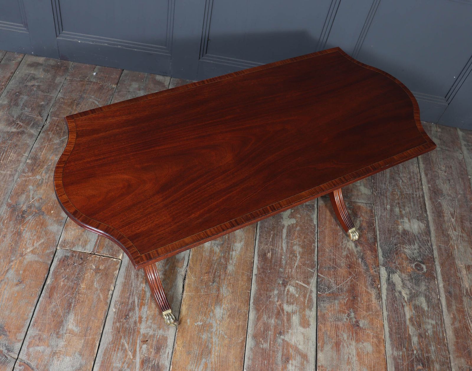 photo vinterior William Tillman Mahogany Coffee Table With Sabre Legs, C. 1960s