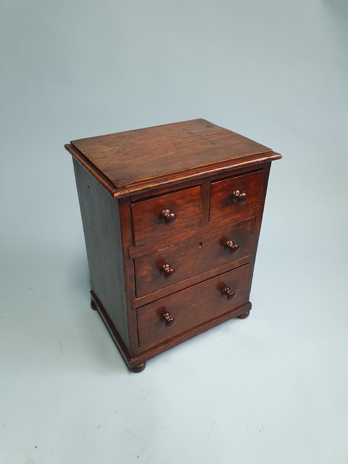 Early 19 Century Miniature Pine Chest Of Drawers photo furniture