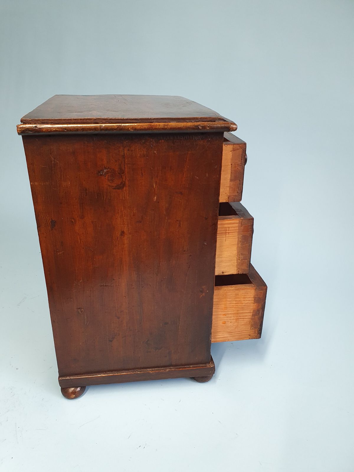 Early 19 Century Miniature Pine Chest Of Drawers photo buy