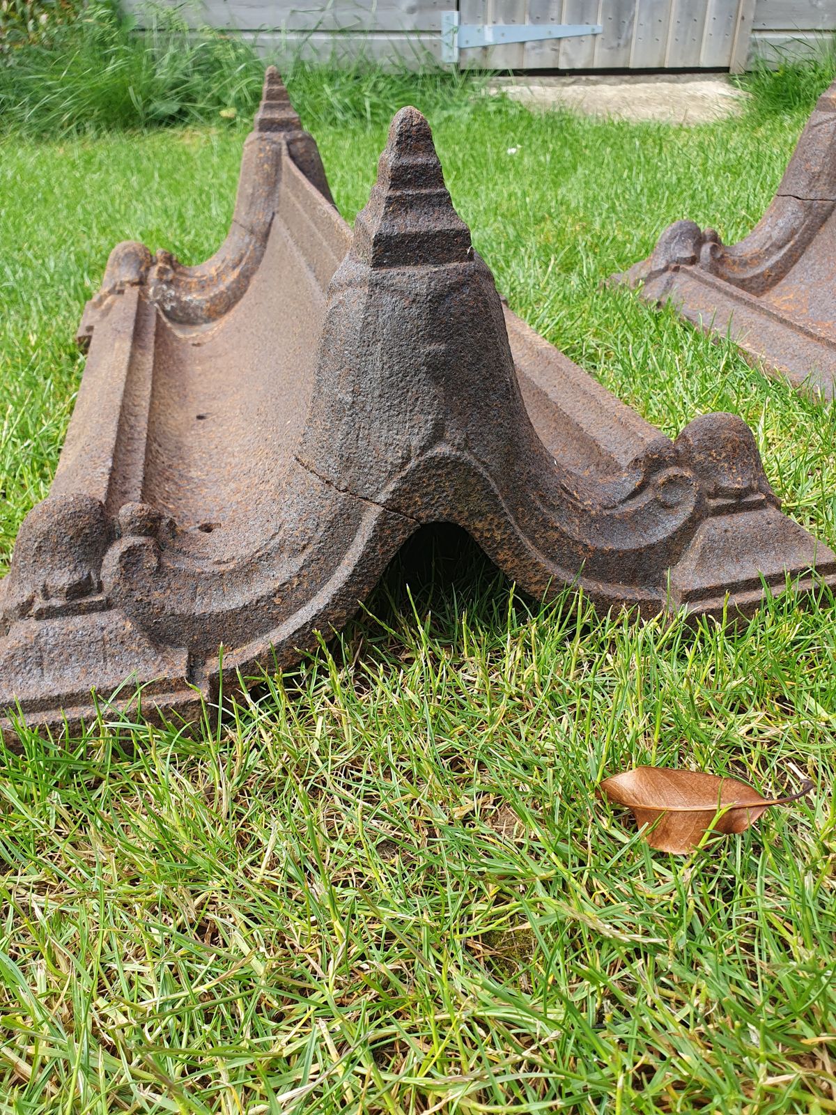 Pair Of 19th Century Country House Large Cast Iron Boot Scrapers photo 395.0