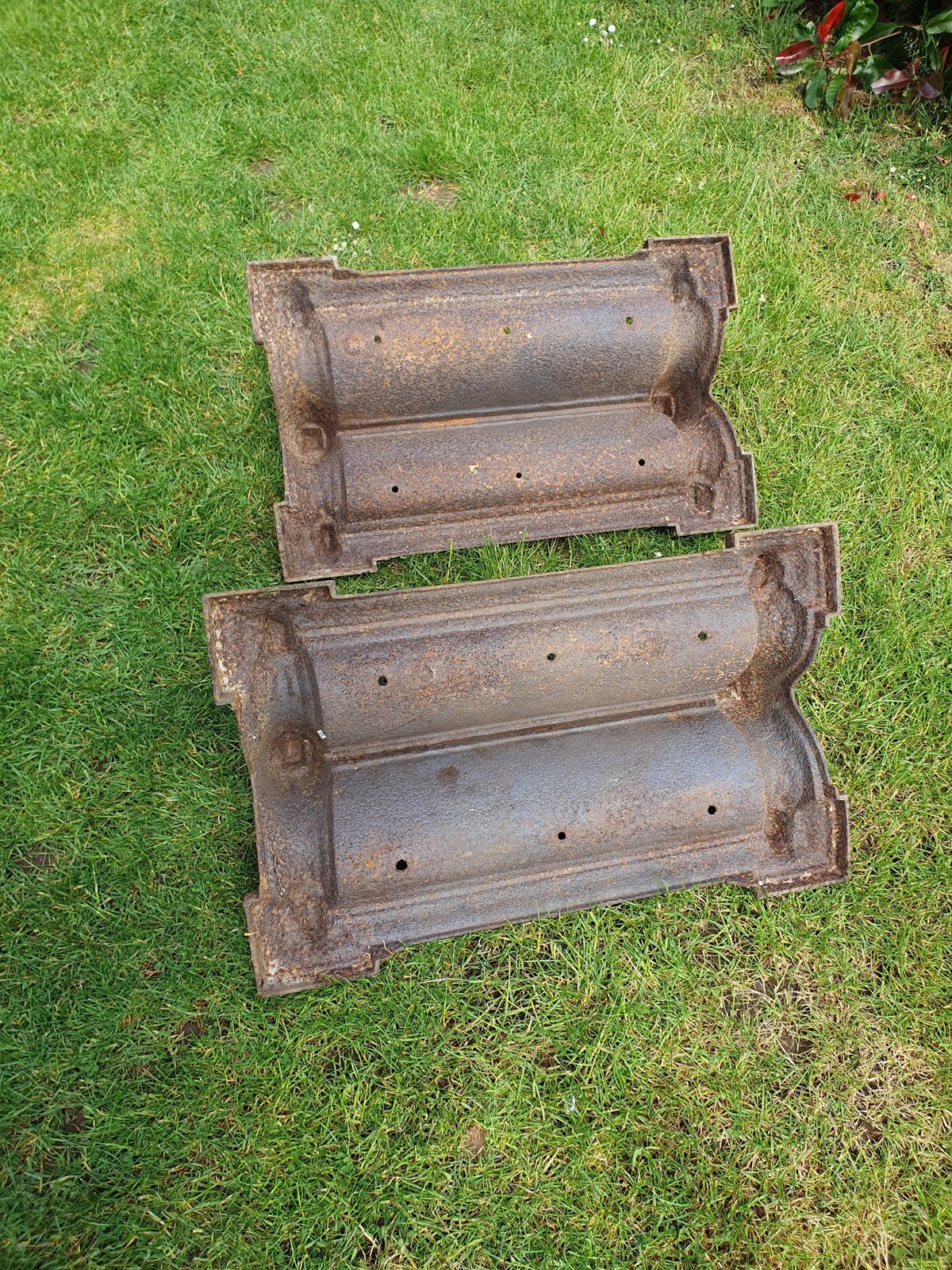 Pair Of 19th Century Country House Large Cast Iron Boot Scrapers photo vinterior