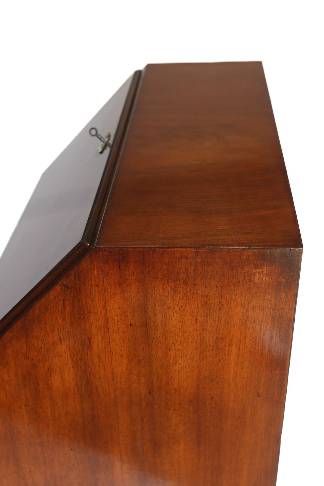 Georgian Style Walnut & Carved Bureau Circa 1930s photo for sale