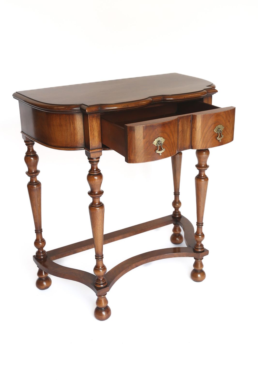 Queen Anne Style Walnut Table Circa 1930s photo Furniture