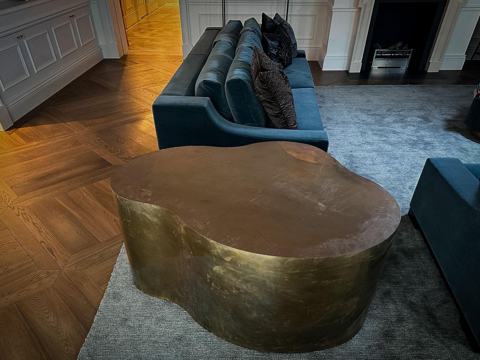 Sculptural Freeform Bronze Table In The Style Of Karl Springer & Silas Seandel, 1980s photo vintage