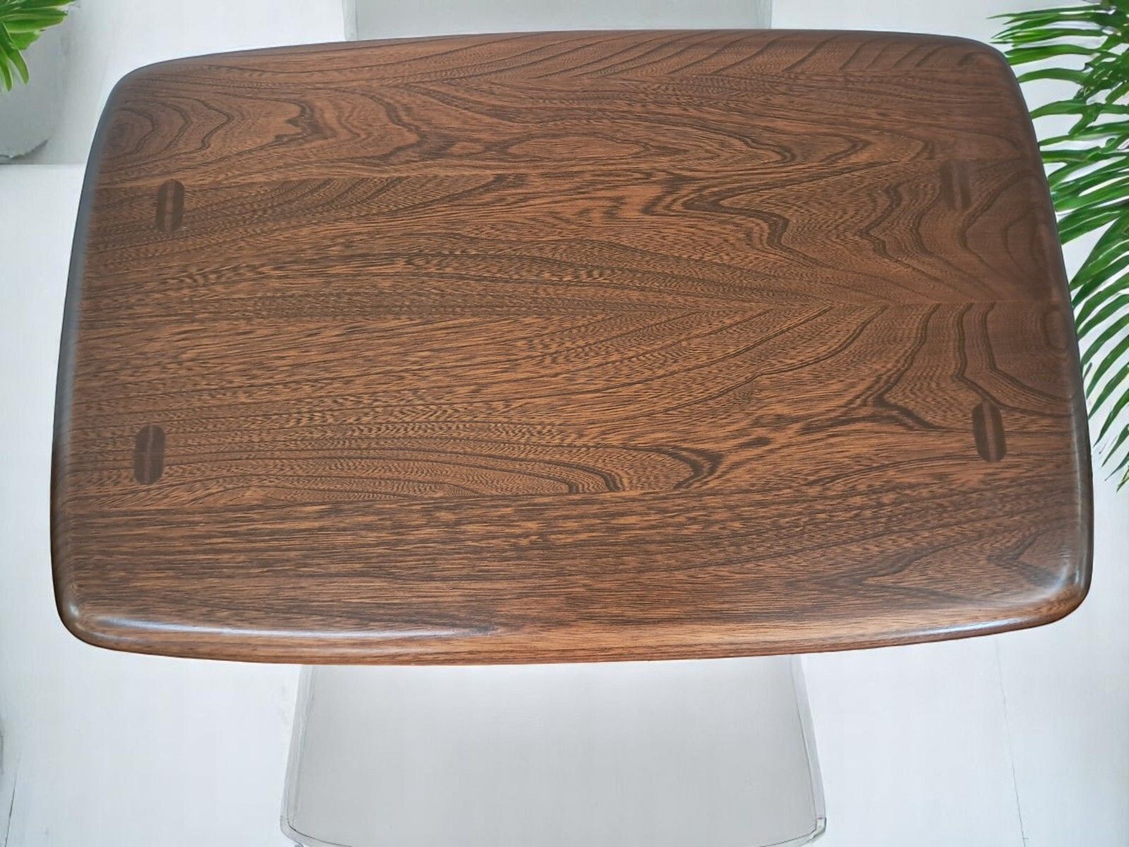 Vintage Ercol Magazine Rack Side Table Solid Elm Chaucer 974 | 1990's Vgc photo buy