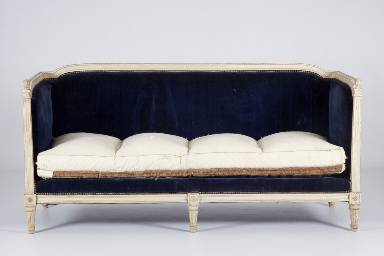 Louis XVI Style Sofa,Late 19th Century, Antique photo furniture