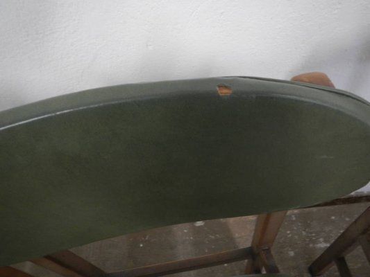 Furniture Beech And Imitation Leather Chairs, 1950, Set Of 6 photo