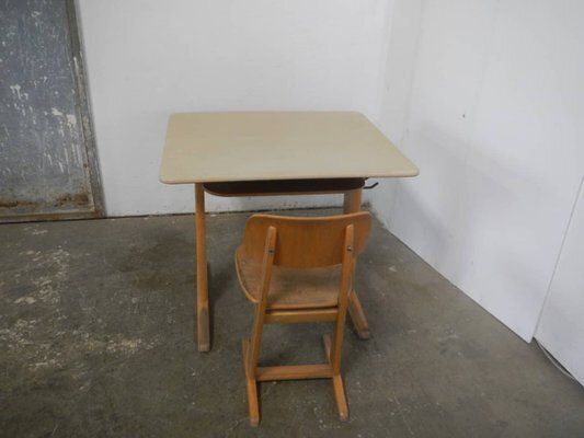 School Bench With Chair, 1960, Set Of 2 photo furniture