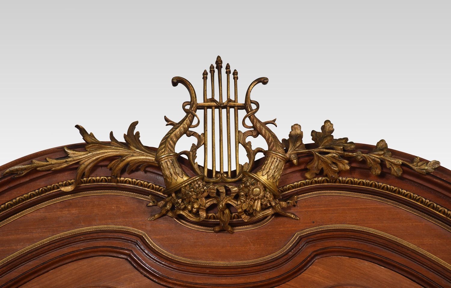 French Gilt Brass Mounted Mahogany Bookcase photo Furniture