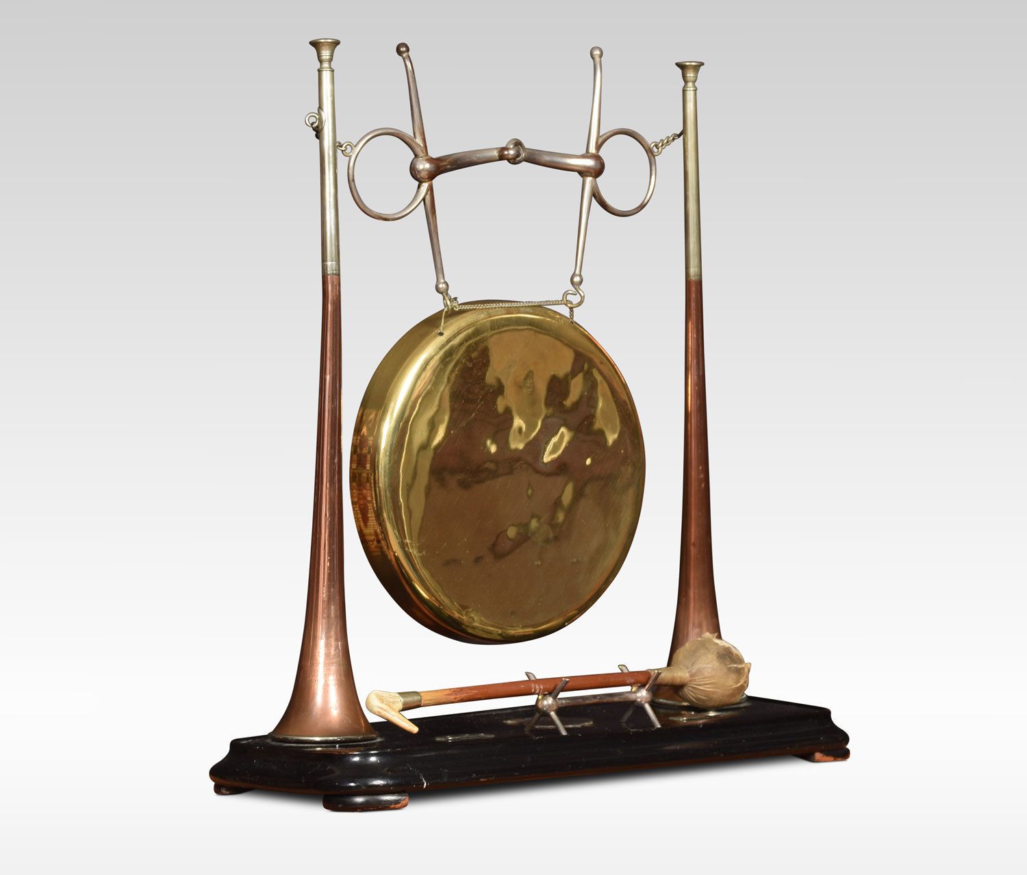 Late Victorian Hunting Novelty Dinner Gong photo furniture