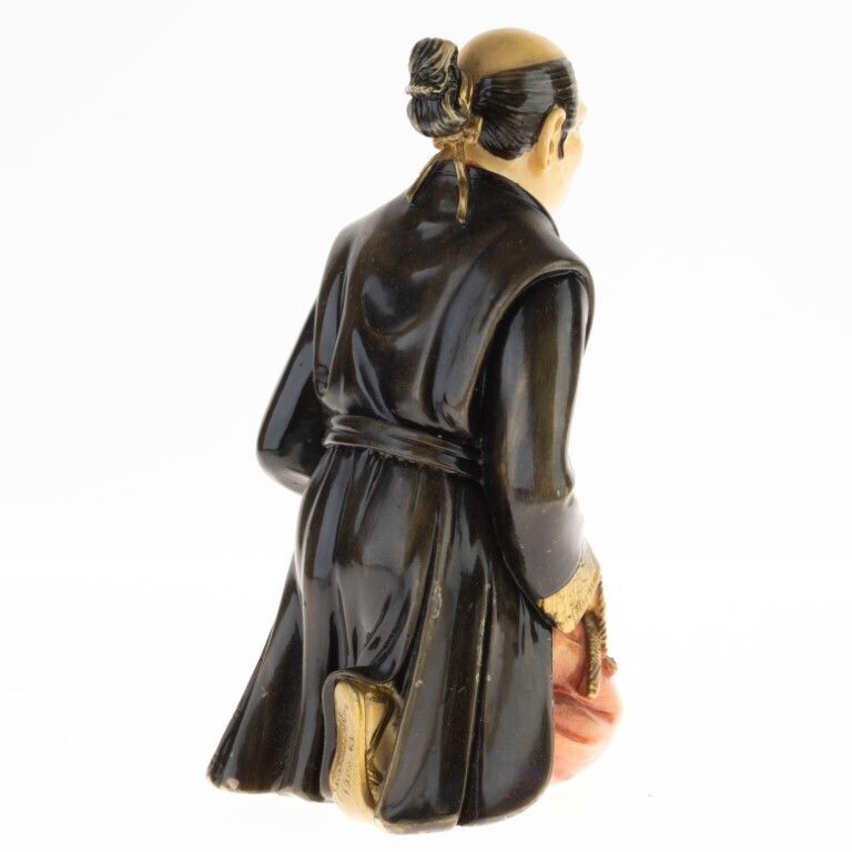 Antique Art Deco Italian Figure Of A Chinese Man photo furniture