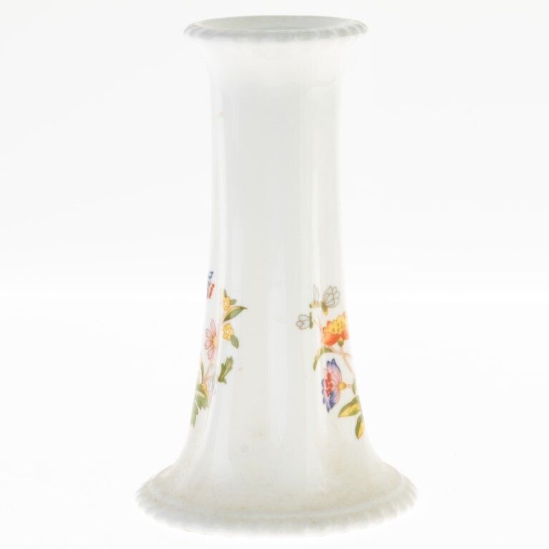 Aynsley Porcelain Ceramic Floral Butterflies Candle Holder photo furniture