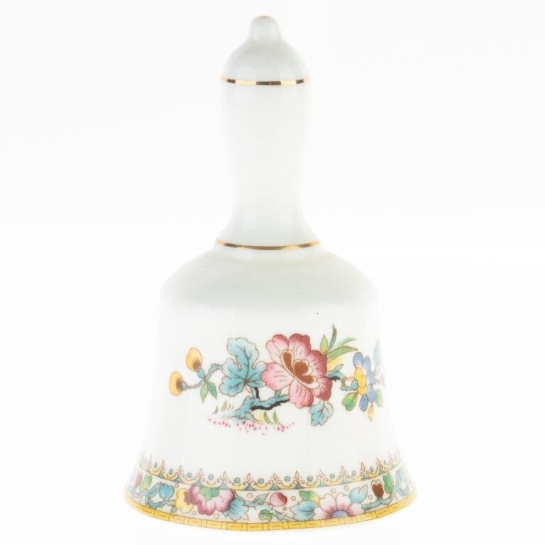 Coalport English Porcelain Ceramic Chinese Blossoms Pattern Table Bell