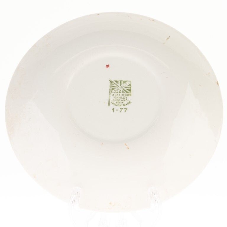 Royal Falcon Gilt Ironstone Ceramic Porcelain Game Hunting Birds Plate photo furniture