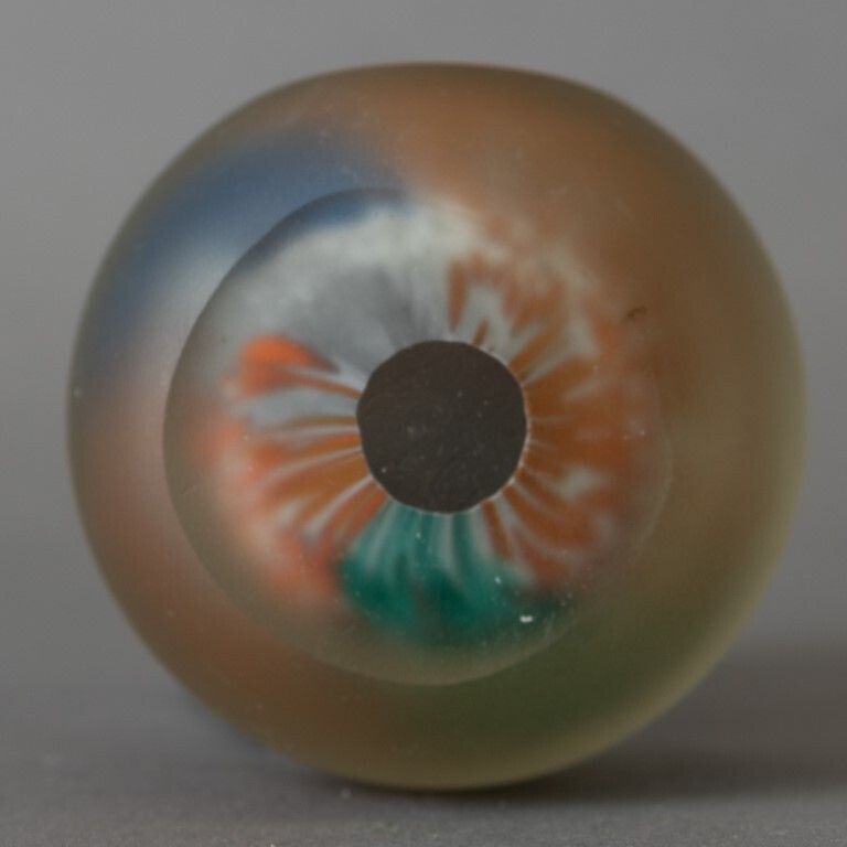 Hand Blown Maltese Frosted Glass Paperweight photo for sale