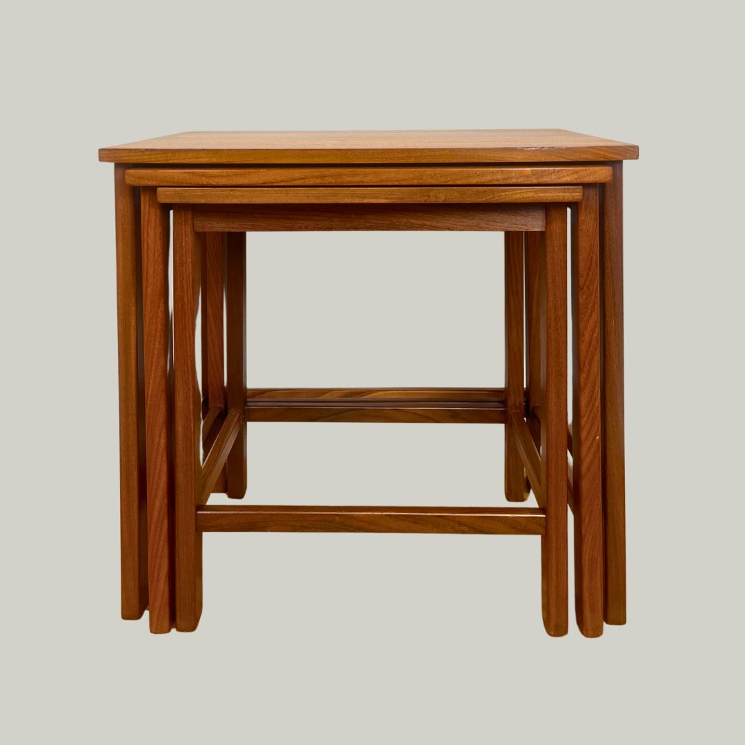 Mid Century Teak Nest Of Tables photo furniture