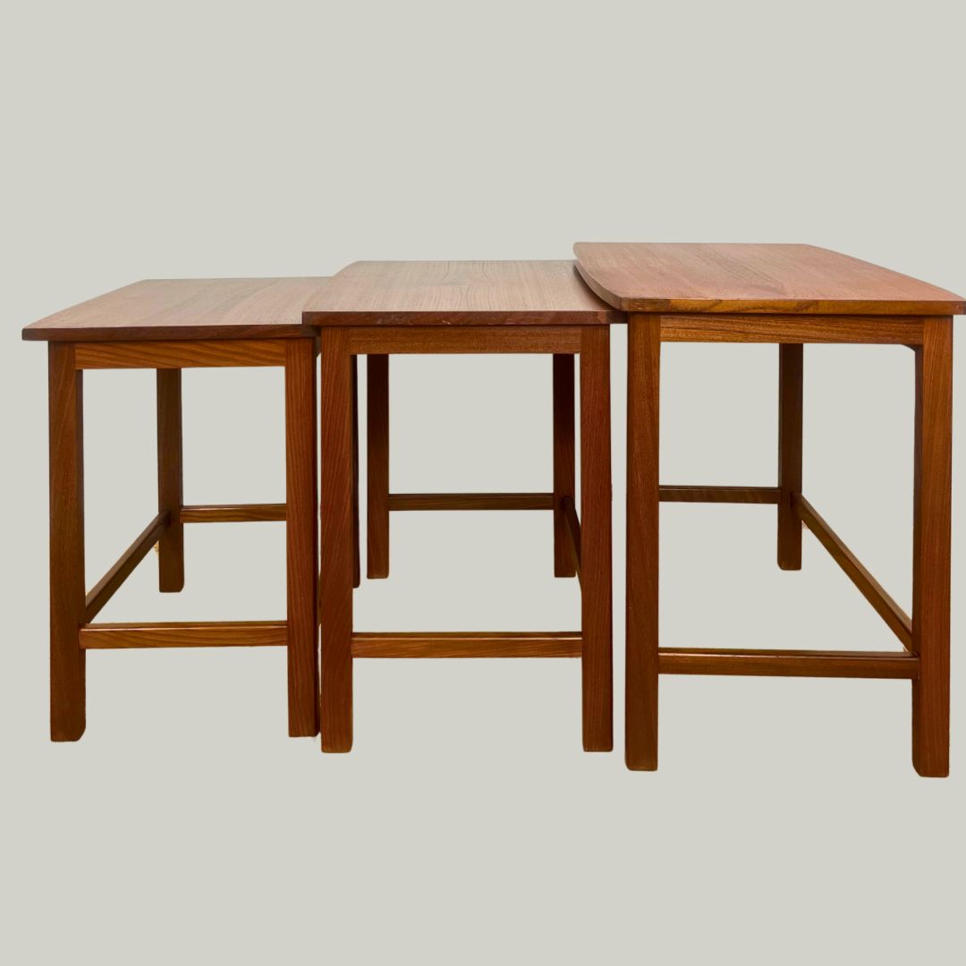 Mid Century Teak Nest Of Tables photo buy