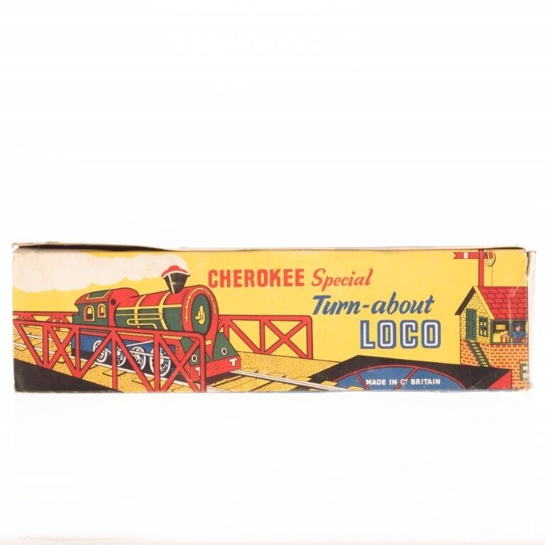 Vintage “Cherokee Special Turn About Loco” Tinplate Toy Train Set