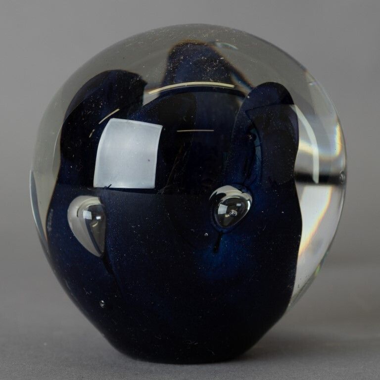 Mid Century Hand Blown Glass Paperweight