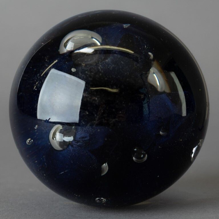 Mid Century Hand Blown Glass Paperweight photo furniture