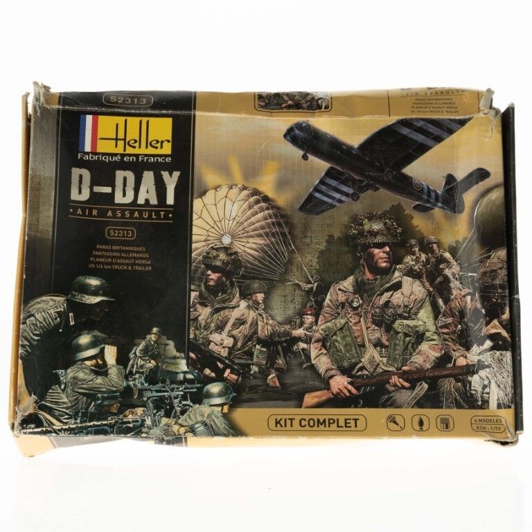 1:72 Scale Heller Model Set Wwii D Day Air Assault (Unused Contents)