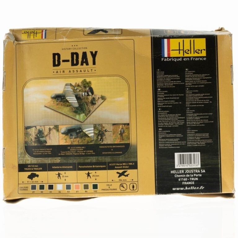 1:72 Scale Heller Model Set Wwii D Day Air Assault (Unused Contents) photo furniture