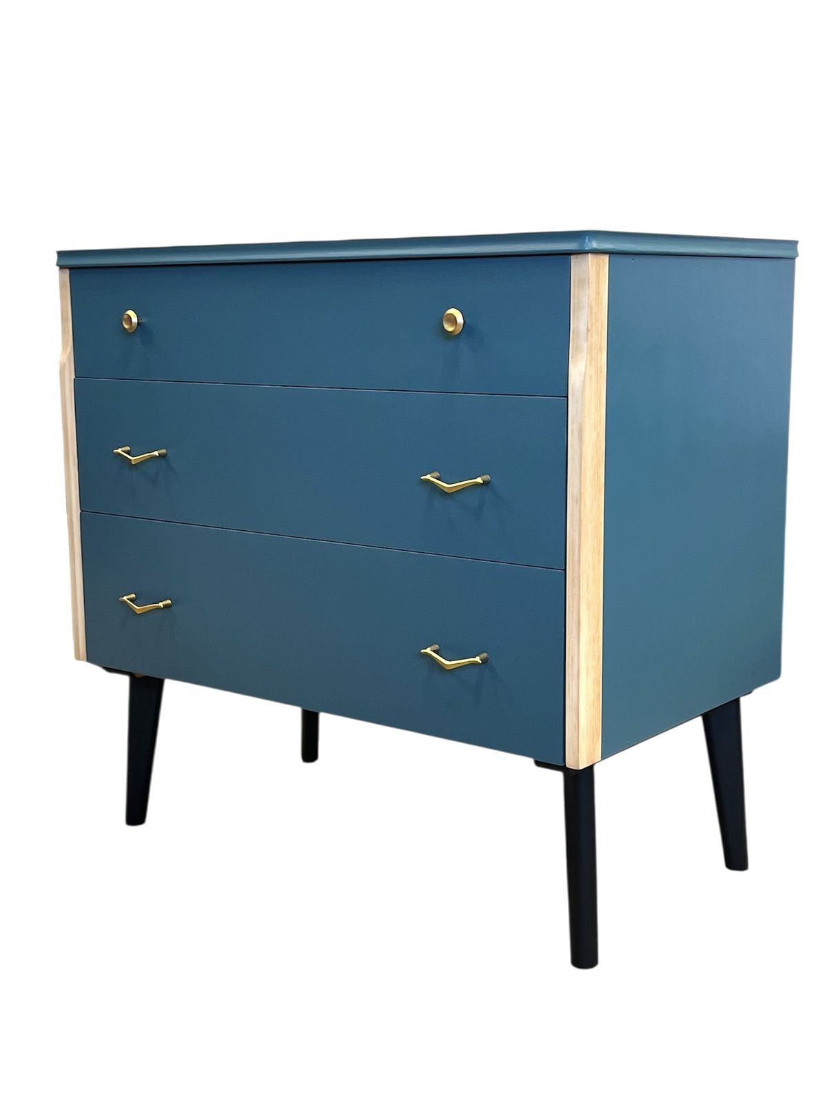 Mid Century Teak Chest Of Drawers photo vintage