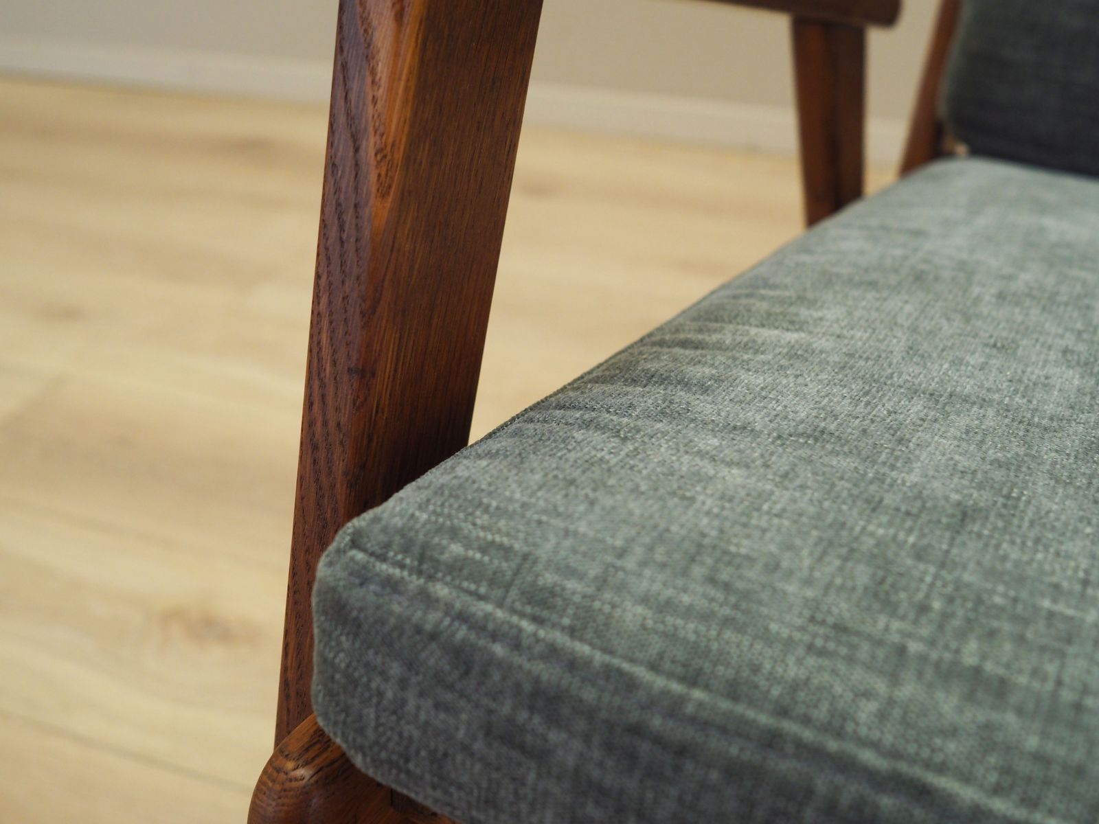Furniture Oak Armchair, Danish Design, 1970s, Production: Denmark photo
