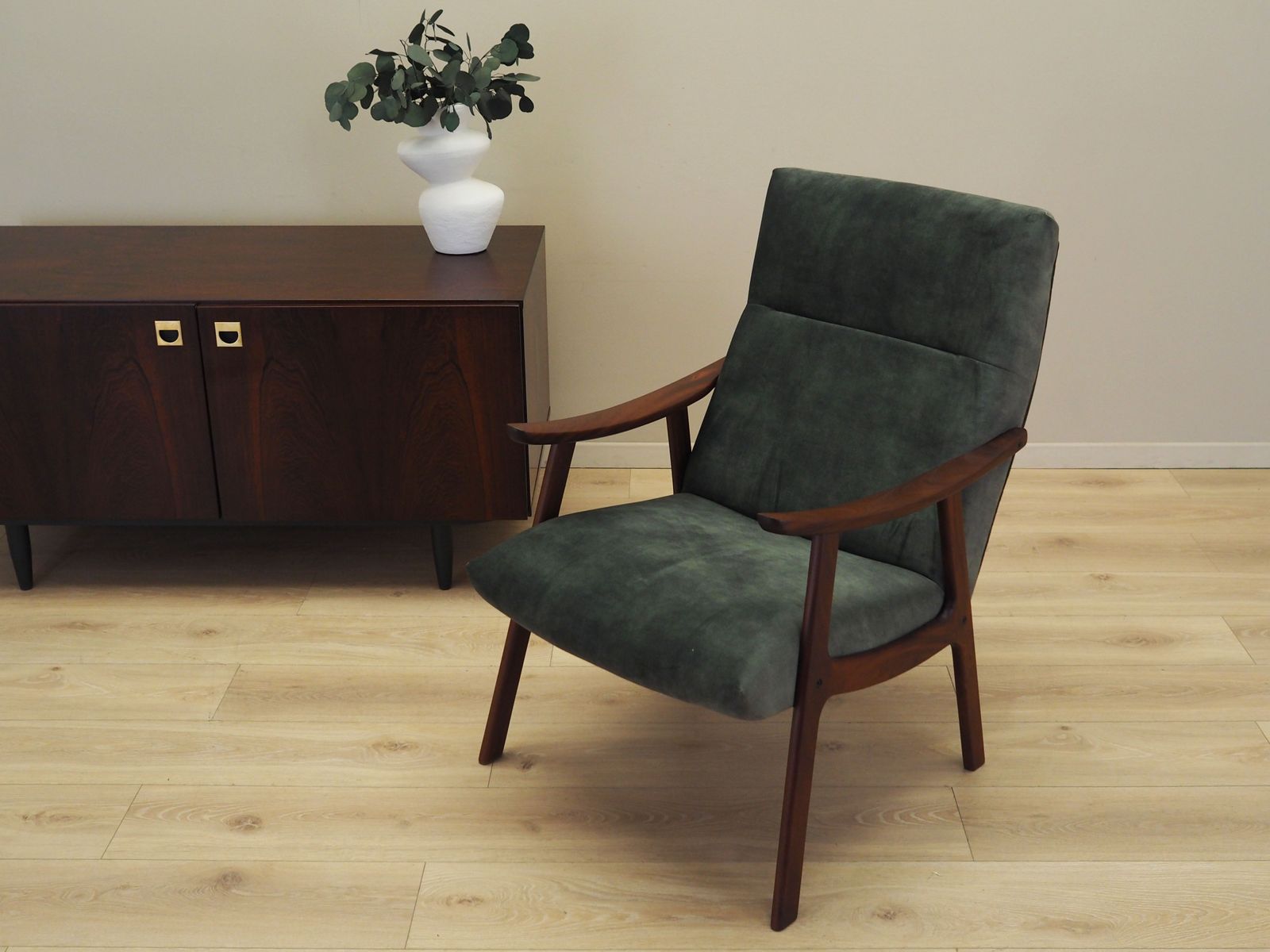 Teak Armchair, Danish Design, 1970s, Production: Denmark photo for sale