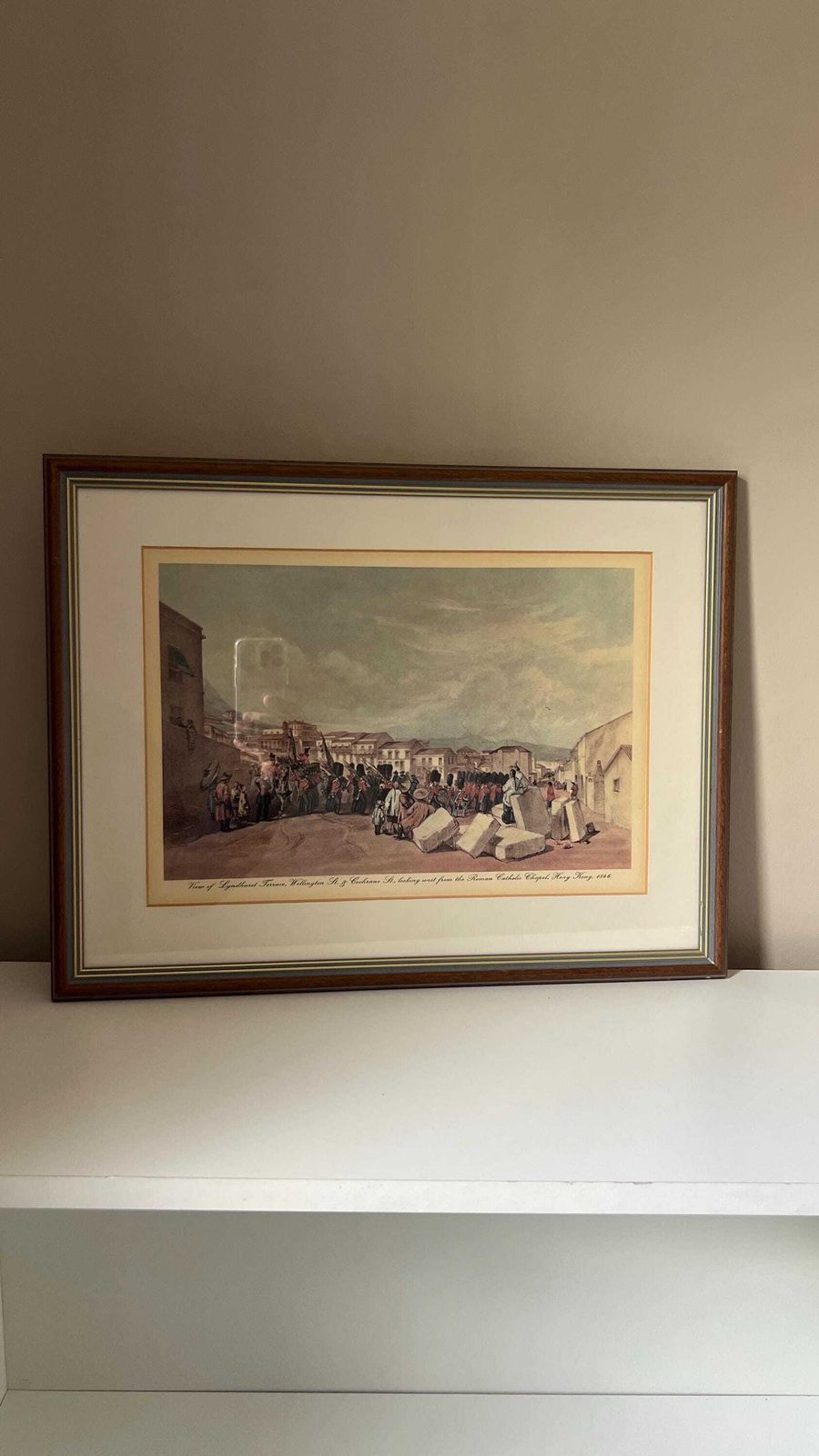 photo for sale Vintage Reproduction Of 1846 Hong Kong Street Scene By Murdoch Bruce, Lithograph By Andrew Maclure