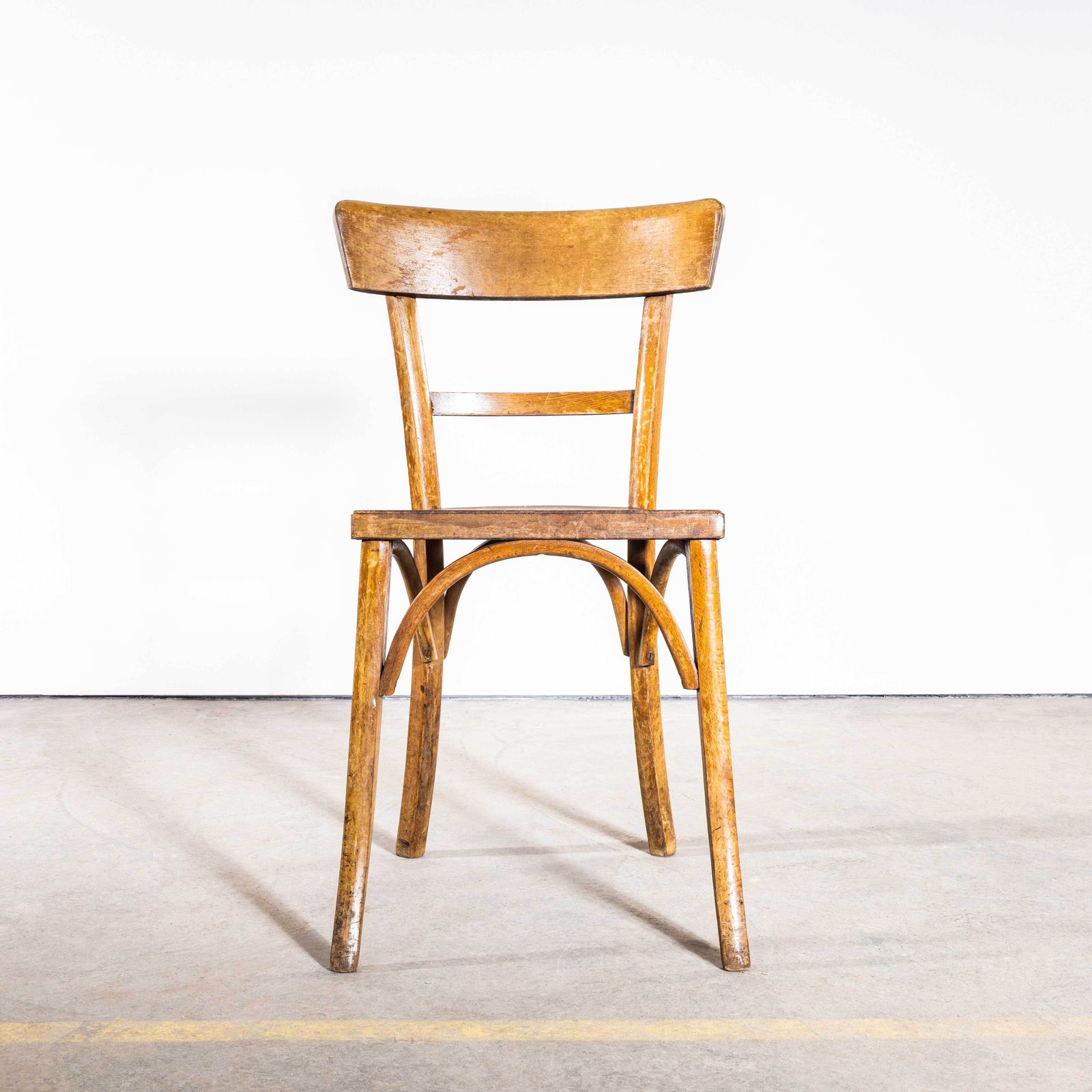 1950’s Simple Warm Honey Bentwood Café Chairs – Set Of Six photo buy