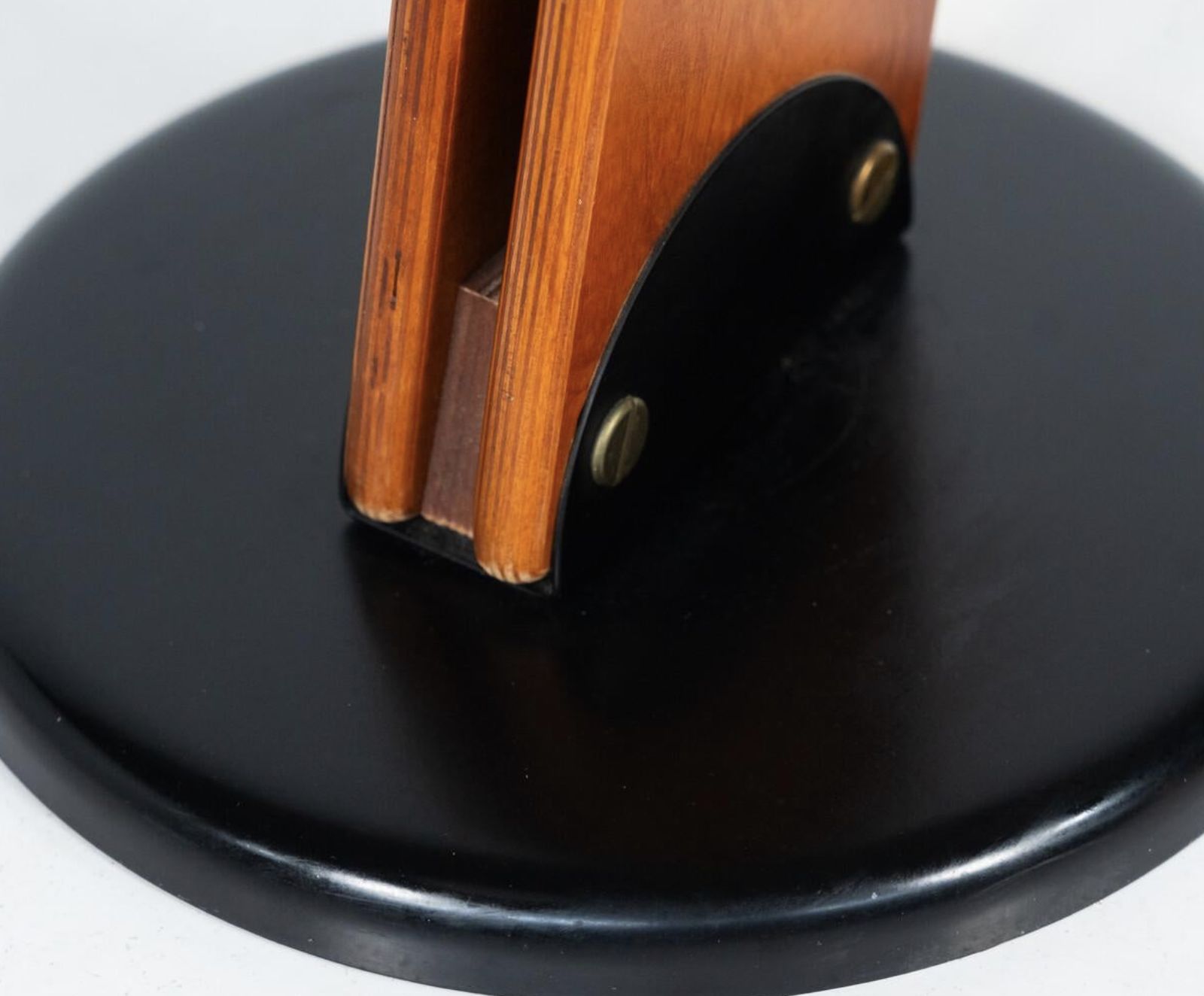 Mid Century Modern Wooden Arc Floor Lamp, Italy, 1960s photo buy