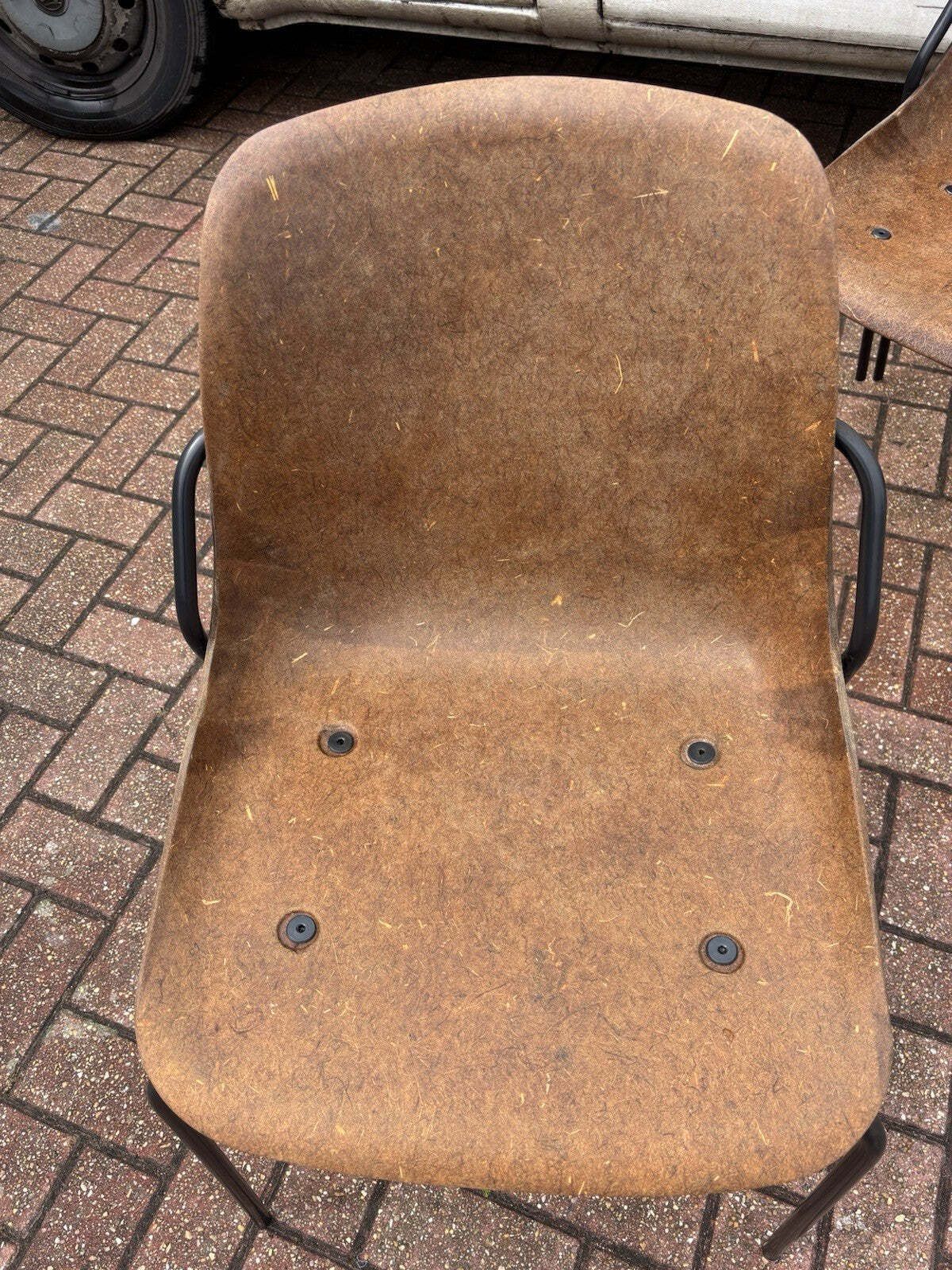 photo for sale Designer Vepa Hemp Chairs. Set Of 4. Stacking Chairs.