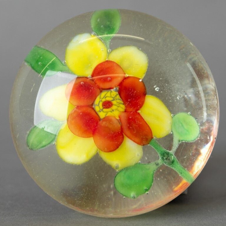 Mid Century Murano Venetian Hand Blown Glass Paperweight