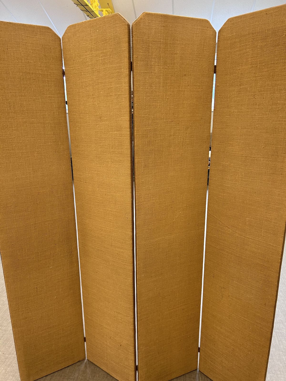 Upholstered 4 Panelled Room Divider Finished In Bennison Fabric photo Home Decor