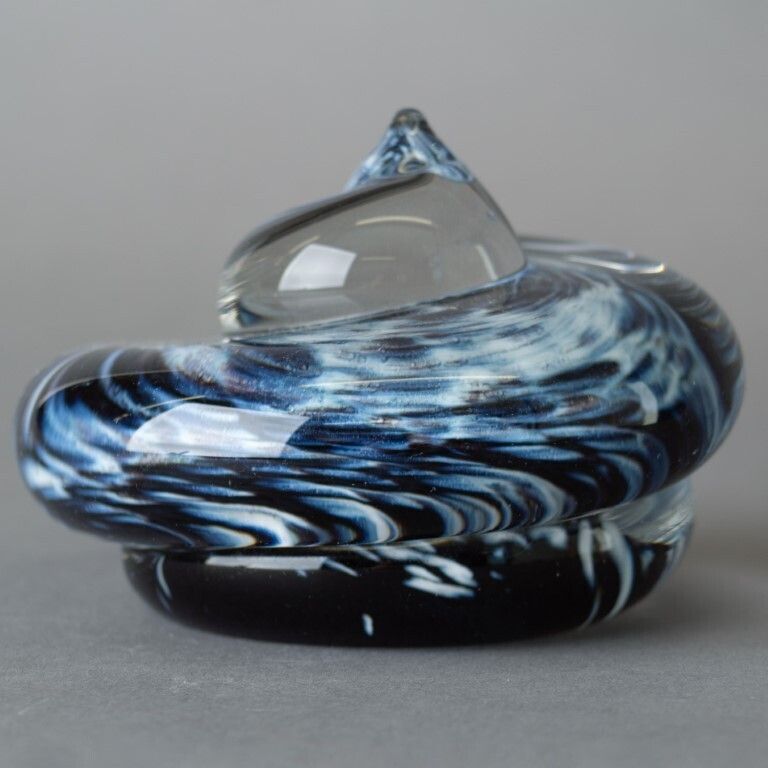 Mid Century Hand Blown Swedish Glass Paperweight