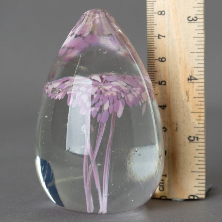 Mid Century Guernsey Island Studio Hand Blown Glass Paperweight photo Home Decor