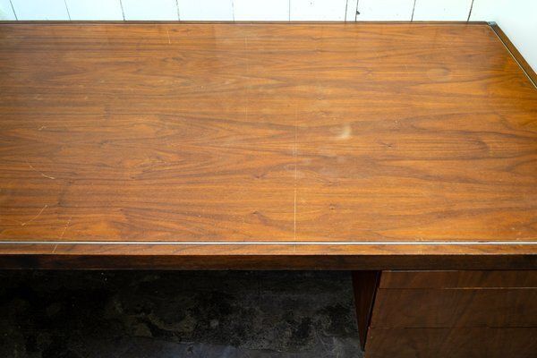 Large Six Drawer Center Desk By Florence Knoll Bassett For Knoll International, 1960s photo for sale