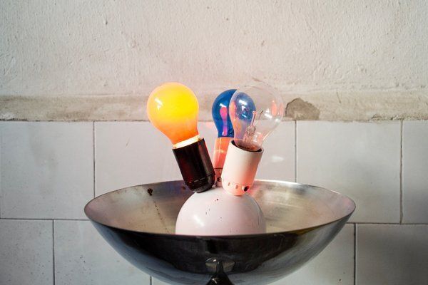 P428 Floor Lamp In Glass And Chromed Metal By Pia Guidetti Crippa For Luci, Italy, 1970s photo Lighting