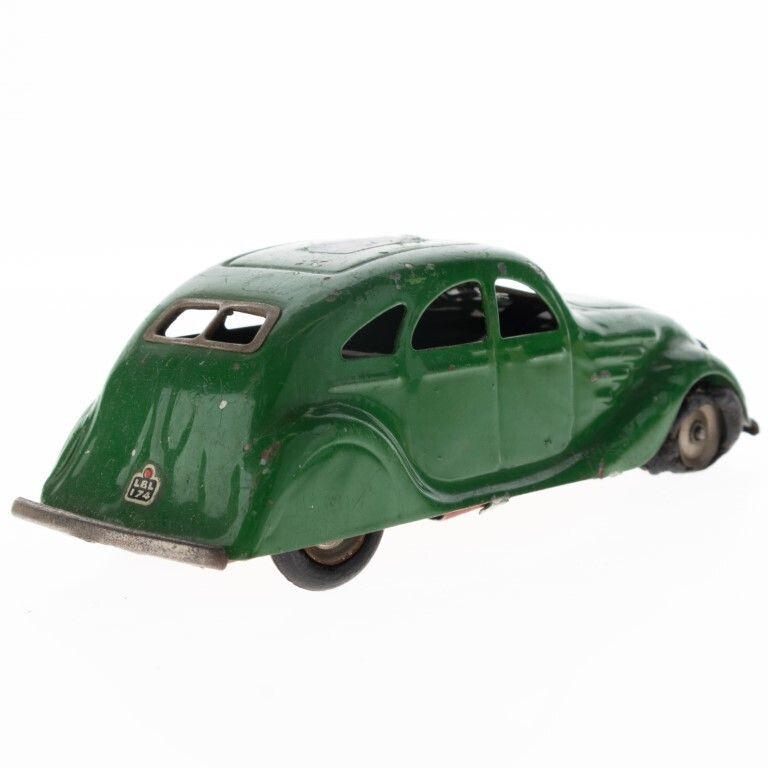 Antique 1930’s Pre War Green Triang Minic 9m Steamline Saloon Tinplate Litho Clockwork Toy Car Model photo furniture