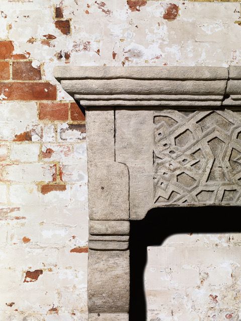 Original Italian Carved Stone Surround photo for sale